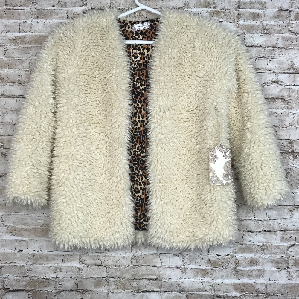 Band of Gypsies Foxy Lady Faux Wool Jacket Large